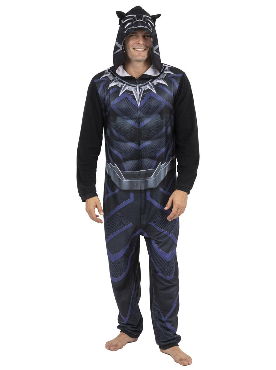 Marvel Black Panther Men s Onesie Pajama Costume Wakanda Forever