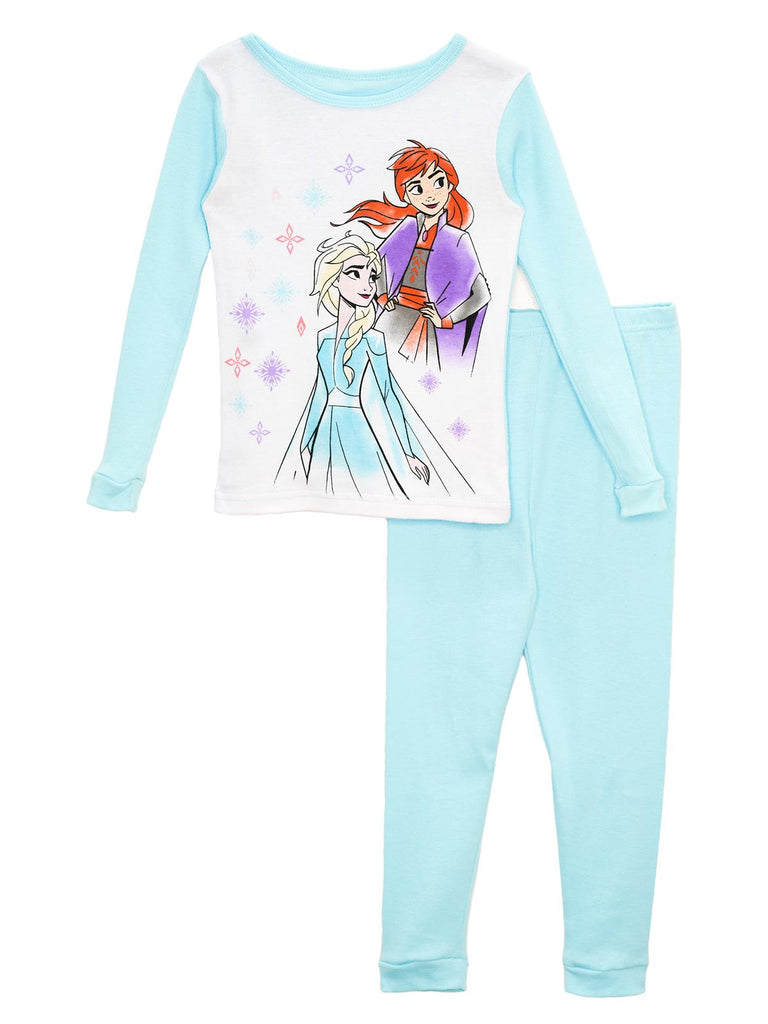 Disney Frozen Girls' 4 Piece Cotton Pajama Set