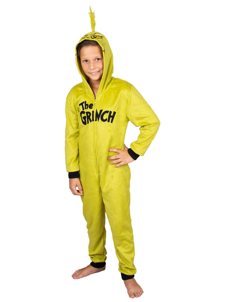 Dr. Seuss Grinch Family Matching Onesie Pajama Costume Union Suit