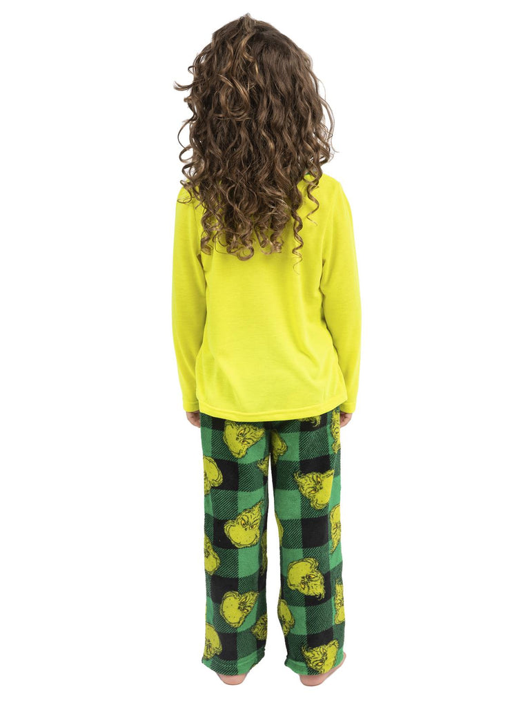 Dr. Seuss 100% Grinch Family Matching 2 Piece Pajamas Sets for Men, Women, Children, and Pet