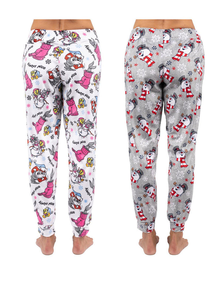 Looney Tunes Women's Plush Jogger Pajama Pants Pack of 2