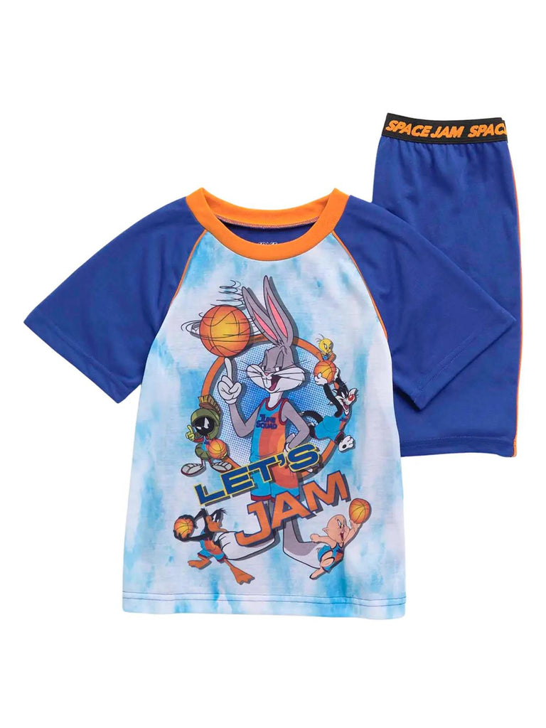 Space Jam Boys' Pajama, 2 Piece Sleepwear Set