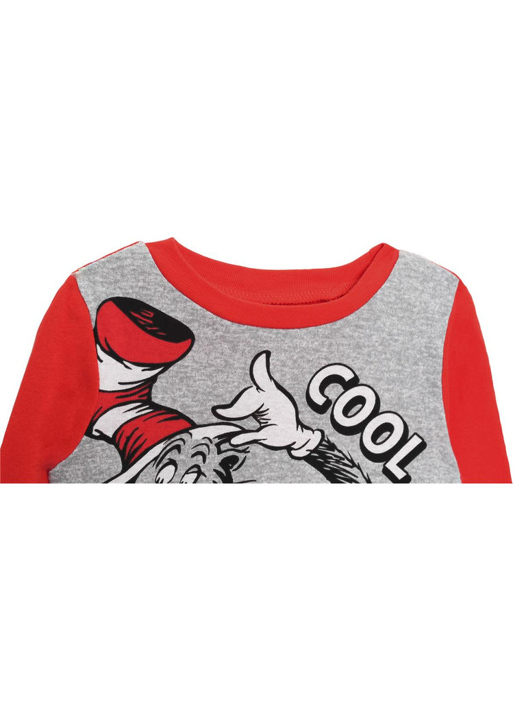 Dr. Seuss Cat In The Hat Kids' Pajamas, 2 Piece Sleep Set