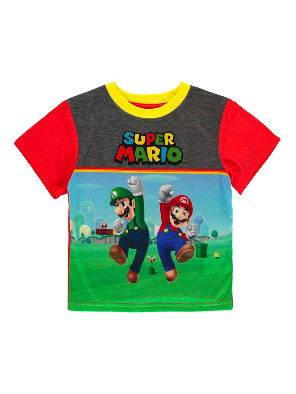 Super Mario Boys' 2-Piece Pajama Set 