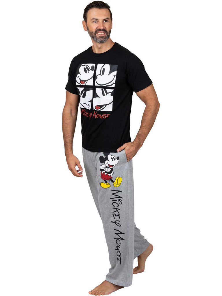 Disney Men's Classic Mickey Mouse Pajama T-Shirt Sleepwear, True Original
