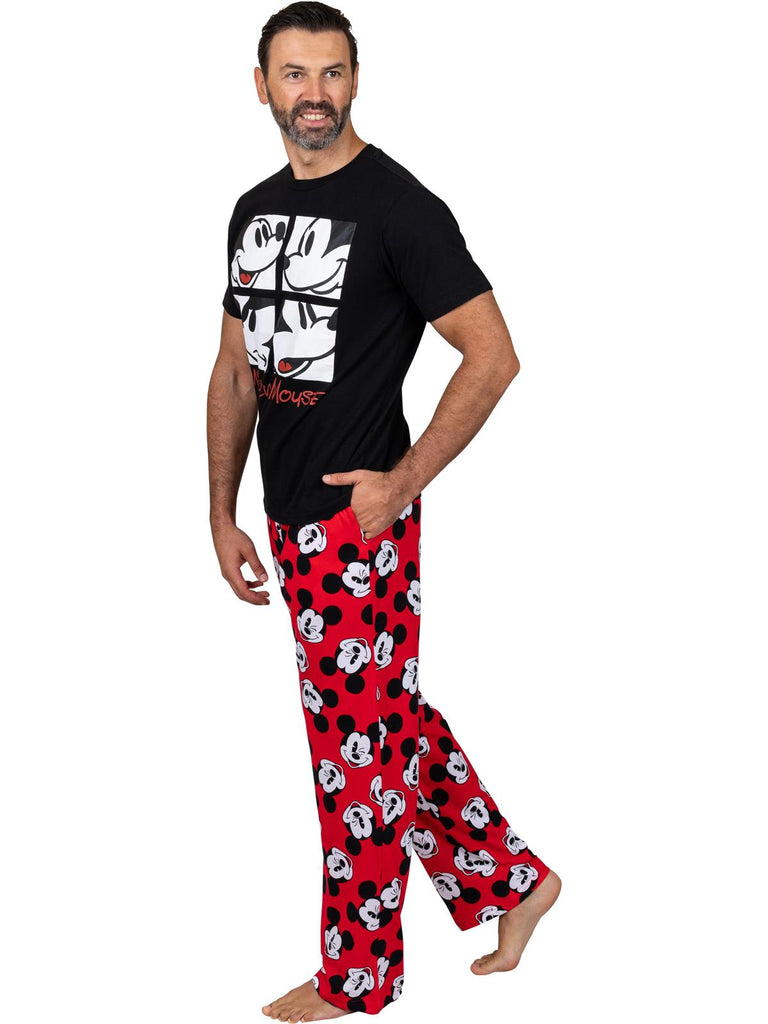 Disney Men's Mickey Mouse Pajama Tee and Lounge Pant Set, The True Original