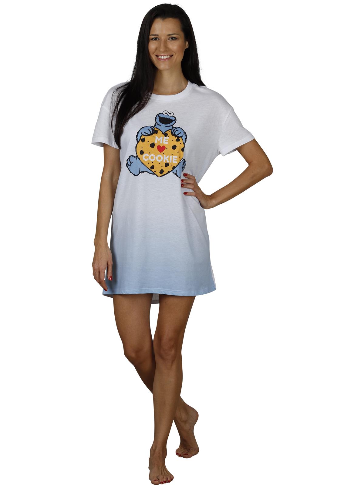 Sesame Street Womens' Cookie Monster Tie Dye Shirt Short Sleep Pajama Set  at  Women’s Clothing store