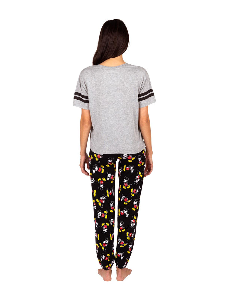 Disney Mickey Mouse Women's Pajama, 2 Piece Sleepwear Set